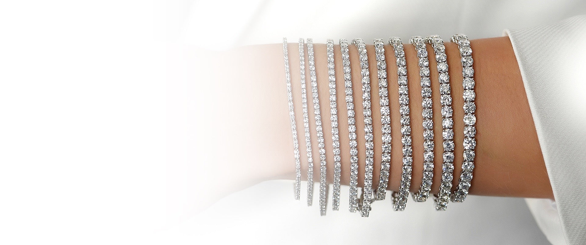 Unique diamond hot sale tennis bracelets