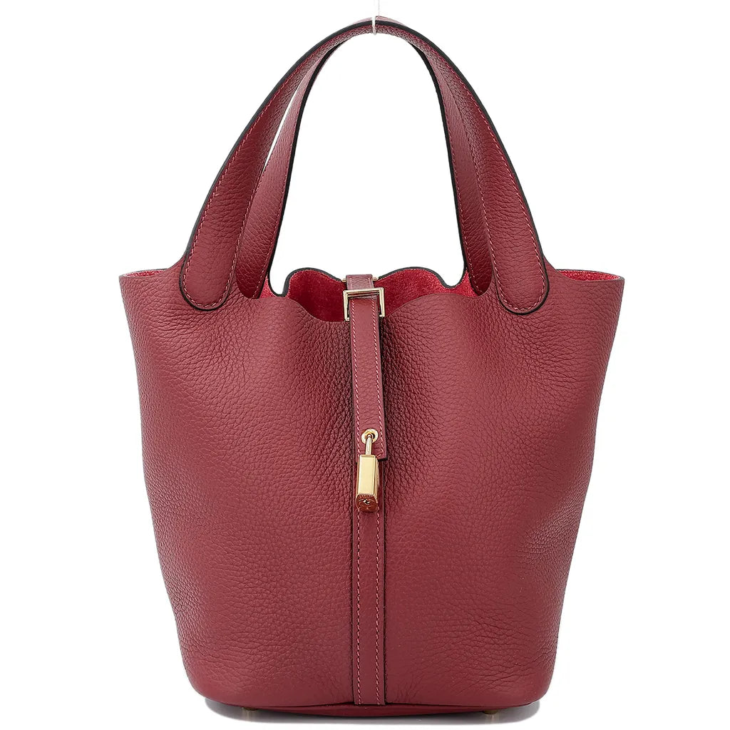 Hermès Rouge H Picotin Lock 22 Bag