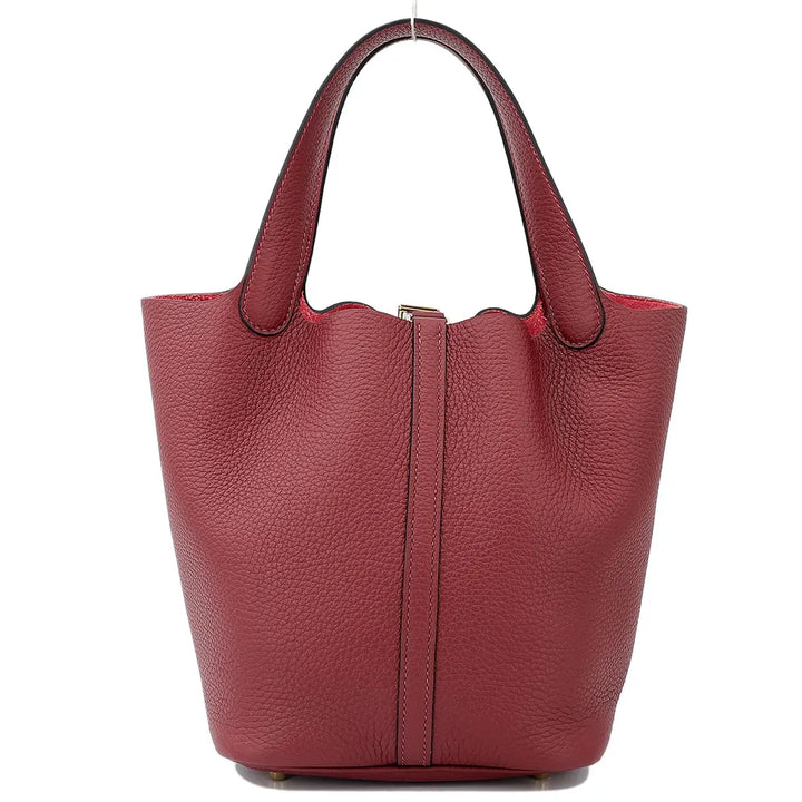 Hermès Rouge H Picotin Lock 22 Bag