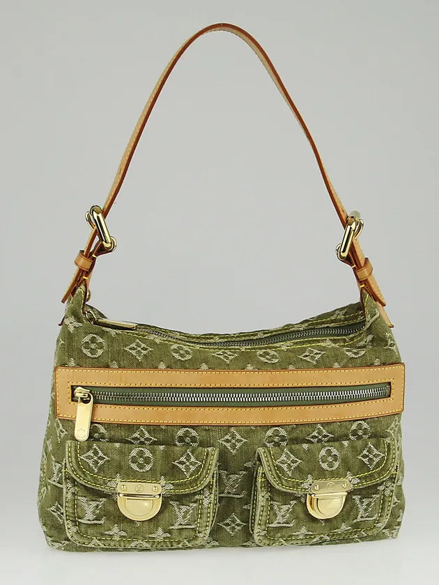 Louis Vuitton Green Monogram denim Buggy Pm Shoulder bag