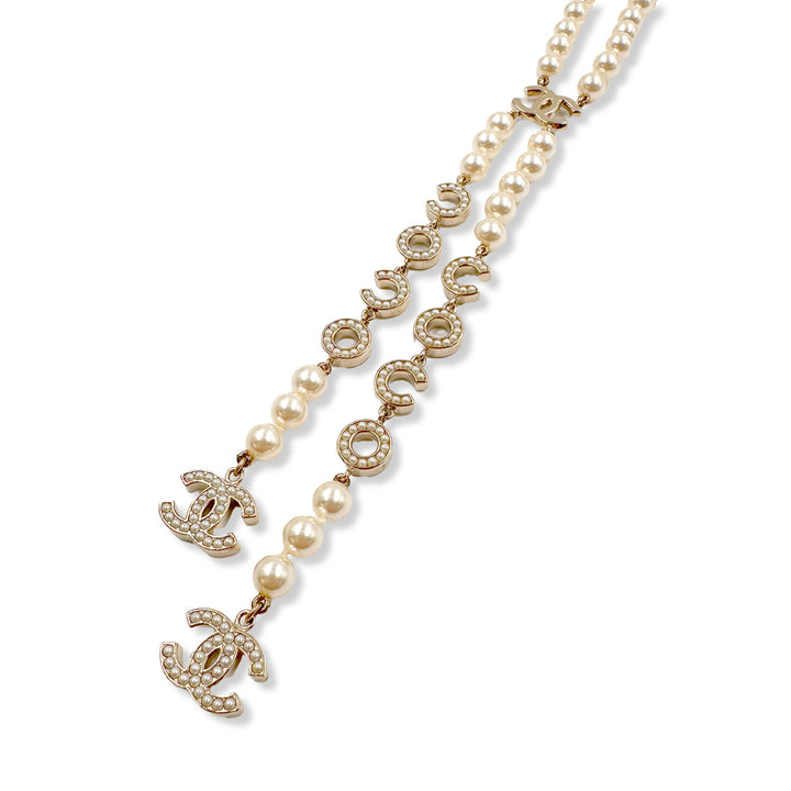 CHANEL PEARL COCO NECKLACE