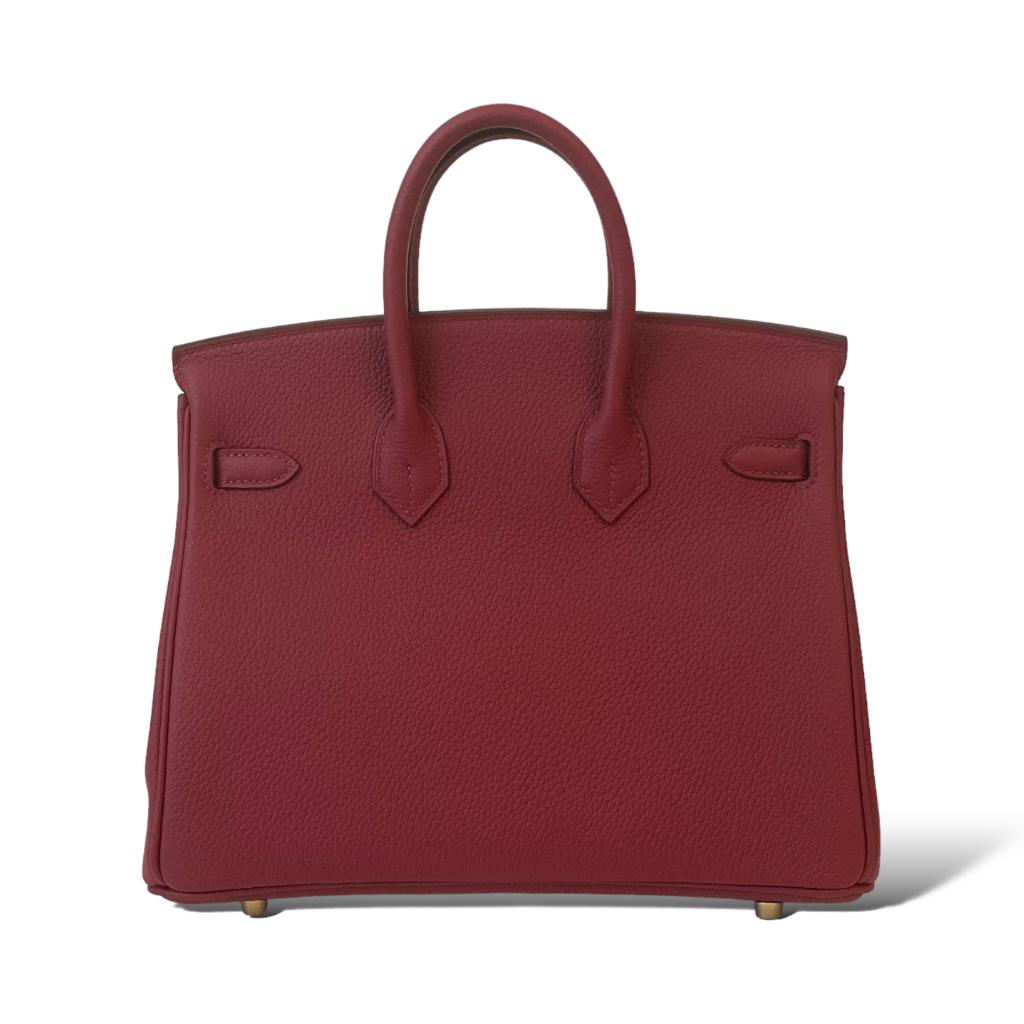 Hermès BIRKIN 25 ROUGE H Togo GOLD HARDWARE