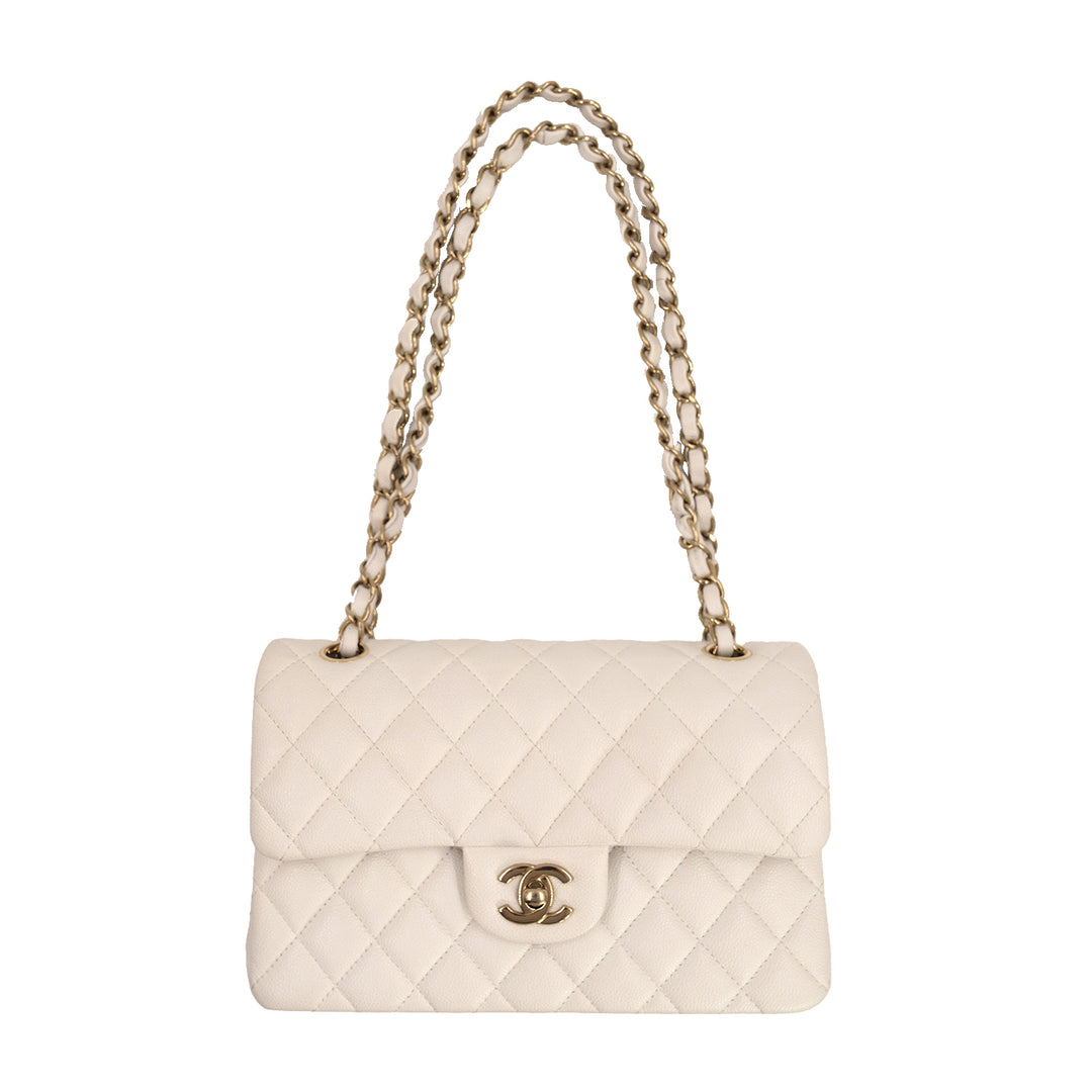 Chanel White Caviar Small Bag