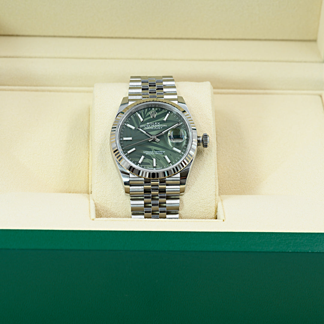 Rolex Watch 36mm Oystersteel Green