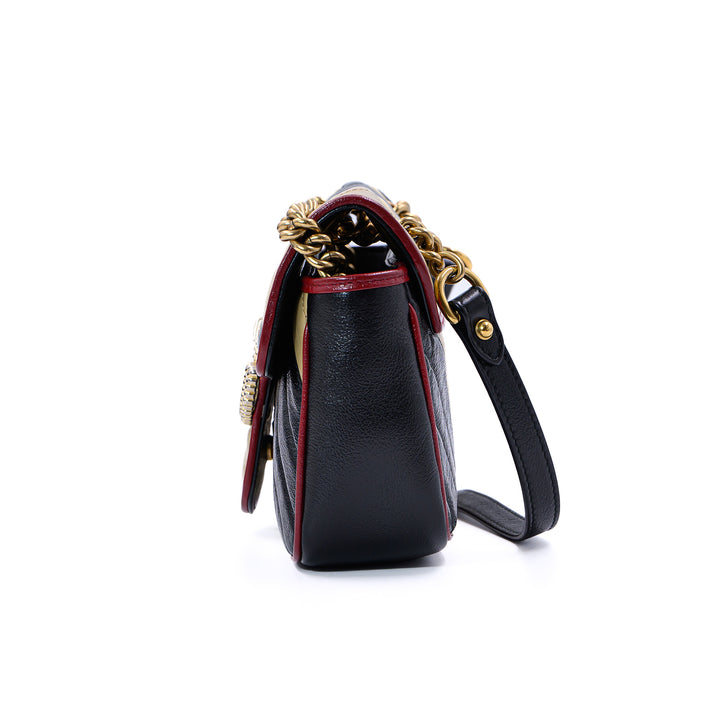 GUCCI GG Marmont Tricolor Shoulder Bag