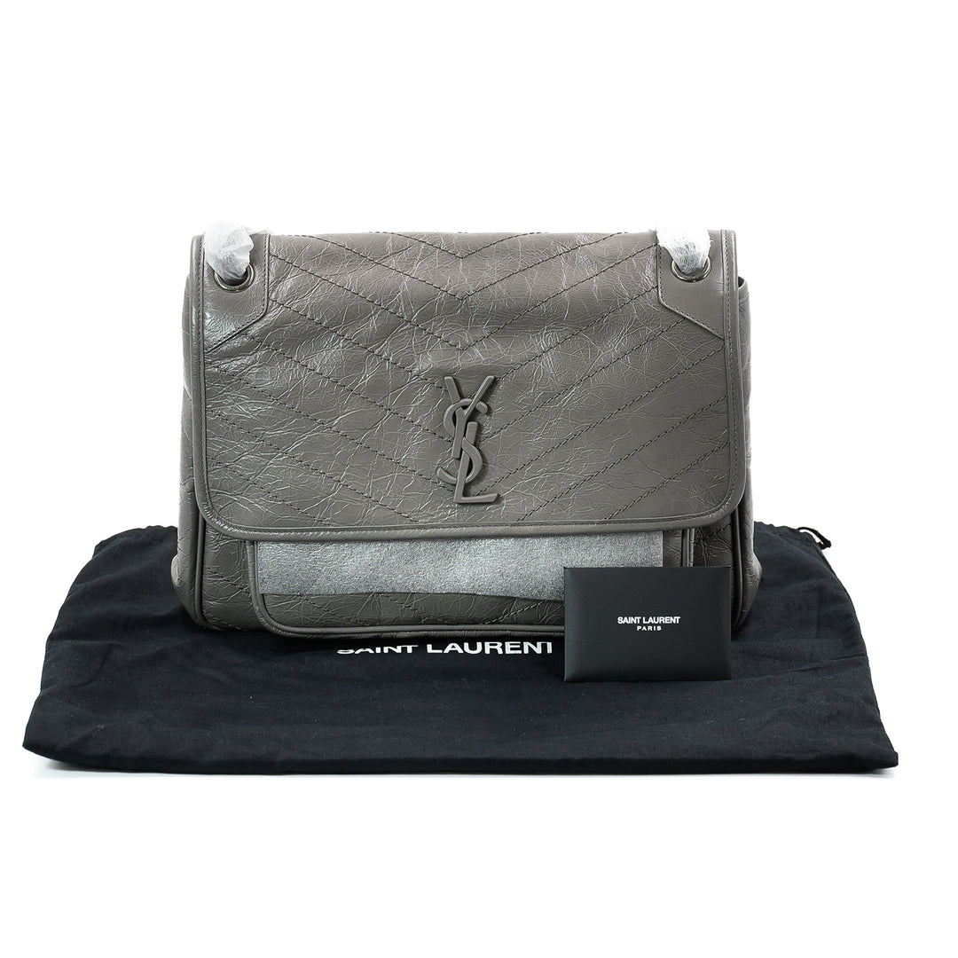 Saint Laurent Grey Nikki Shoulder Large bag