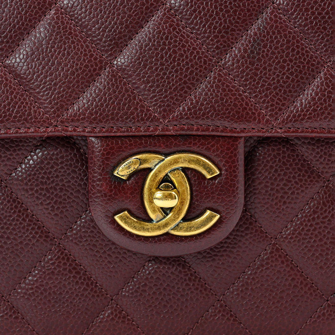 Chanel Burgundy Medium Retro Class Flap Bag