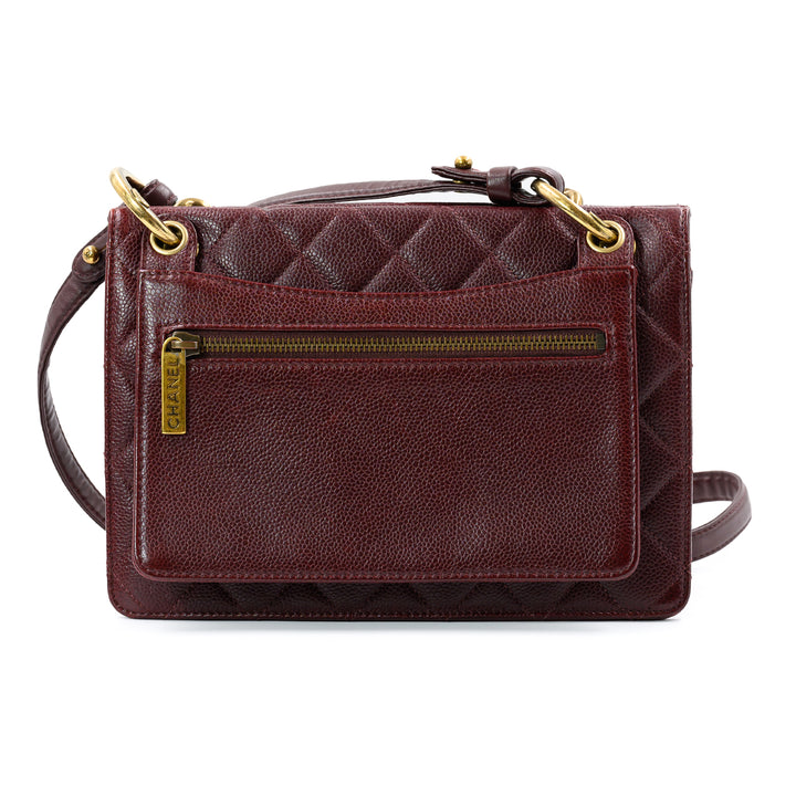 Chanel Burgundy Medium Retro Class Flap Bag