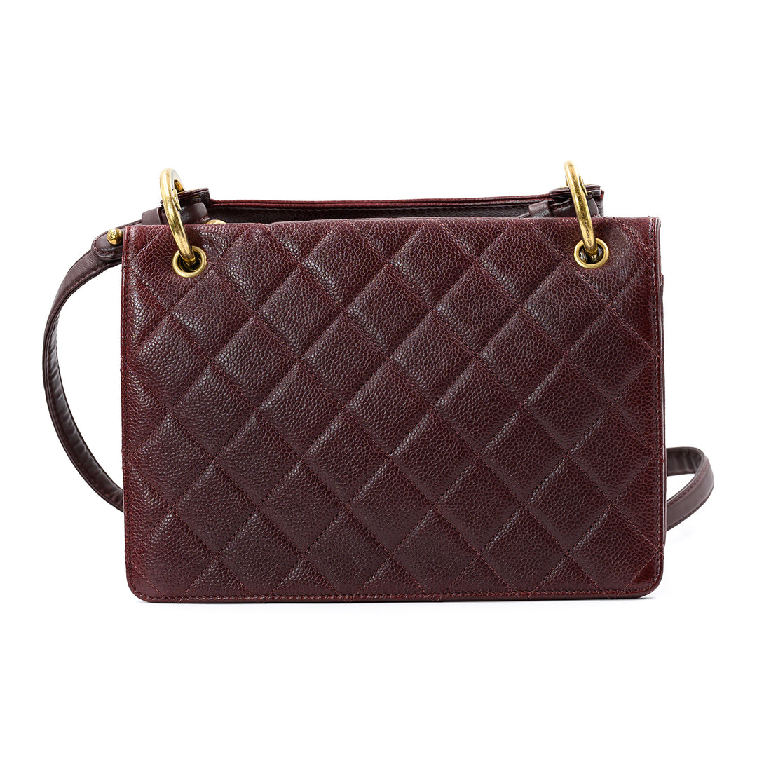 Chanel Burgundy Medium Retro Class Flap Bag