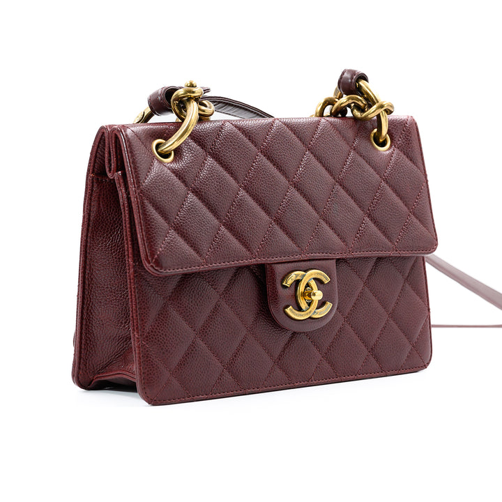 Chanel Burgundy Medium Retro Class Flap Bag