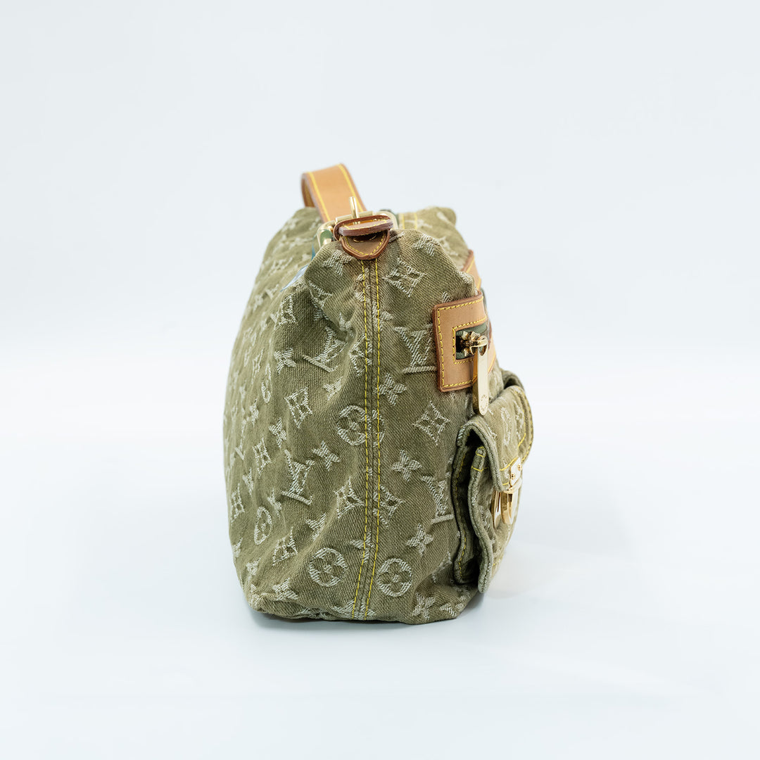 Louis Vuitton Green Monogram denim Buggy Pm Shoulder bag