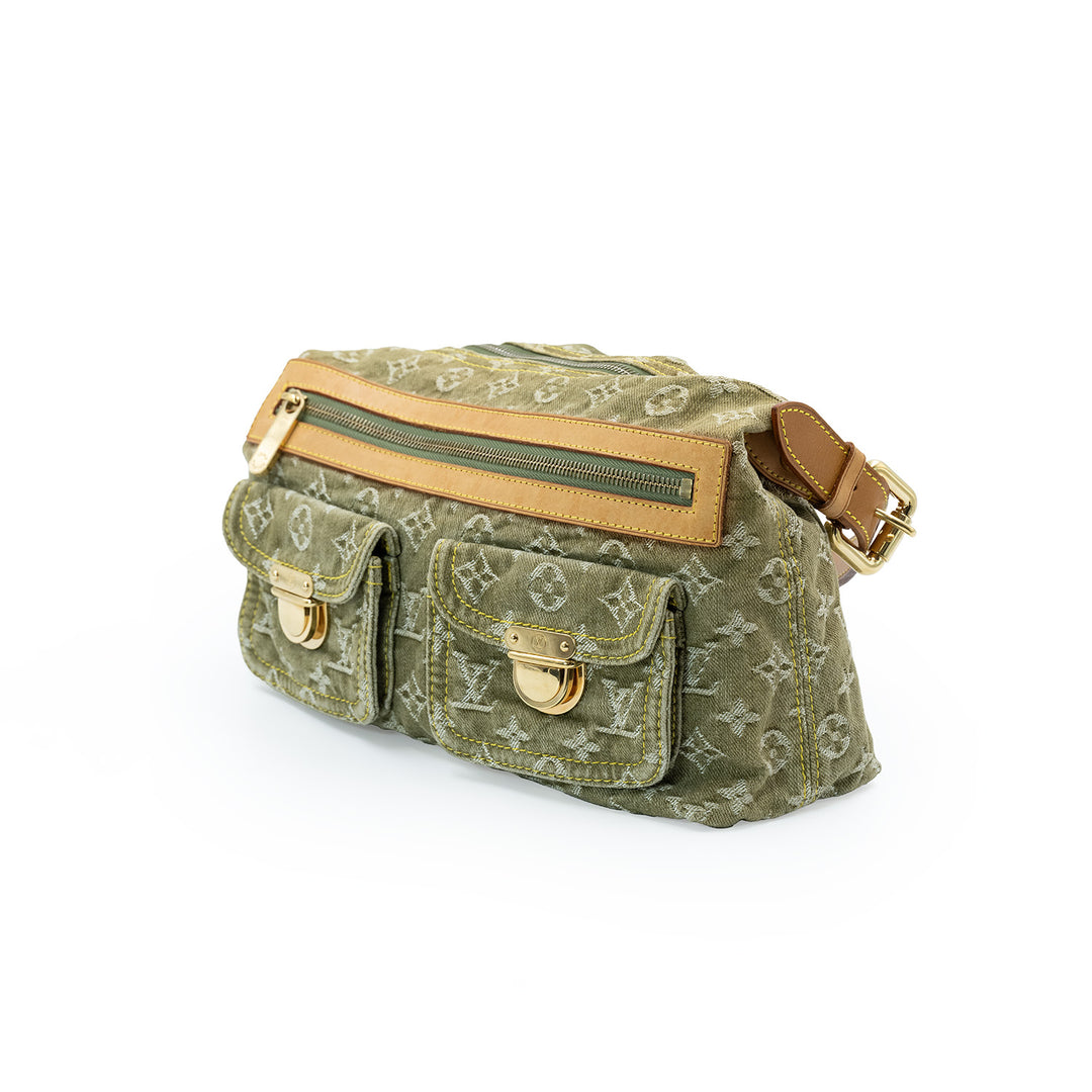 Louis Vuitton Green Monogram denim Buggy Pm Shoulder bag