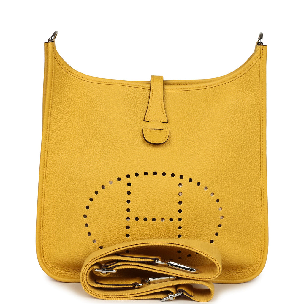 Hermès  Evelyne Yellow 29 Clemence Palladium Hardware