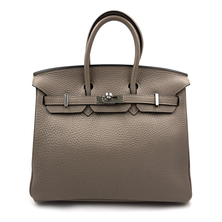 Hermès Birkin 25 Clemence Leather Handbag