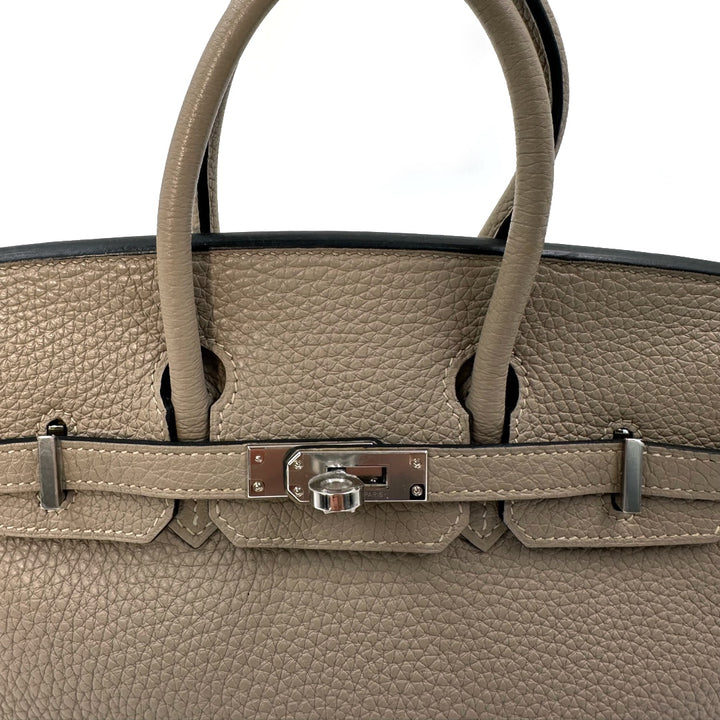 Hermès Birkin 25 Clemence Leather Handbag