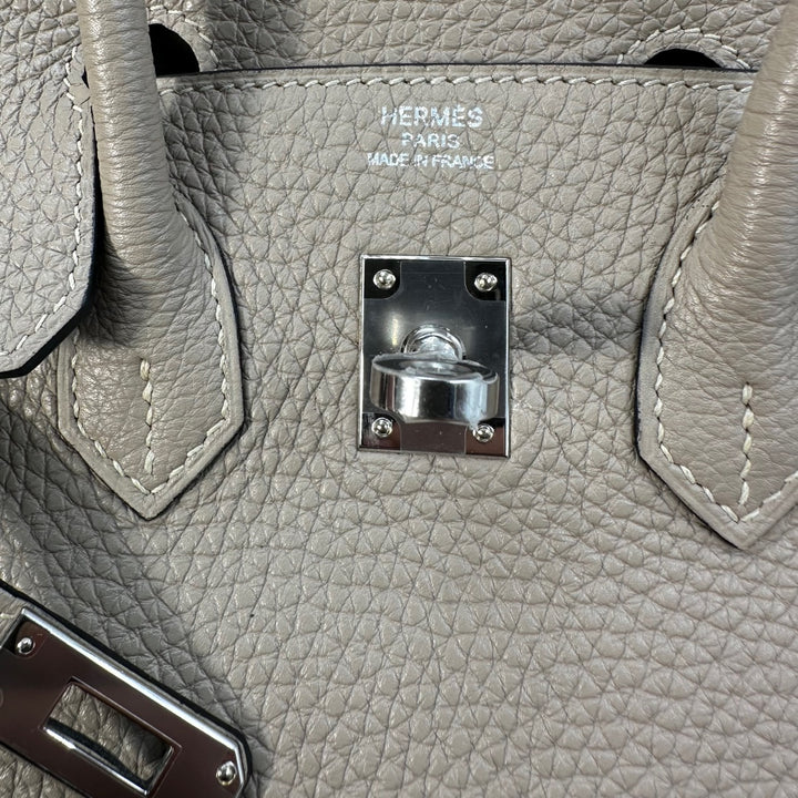 Hermès Birkin 25 Clemence Leather Handbag