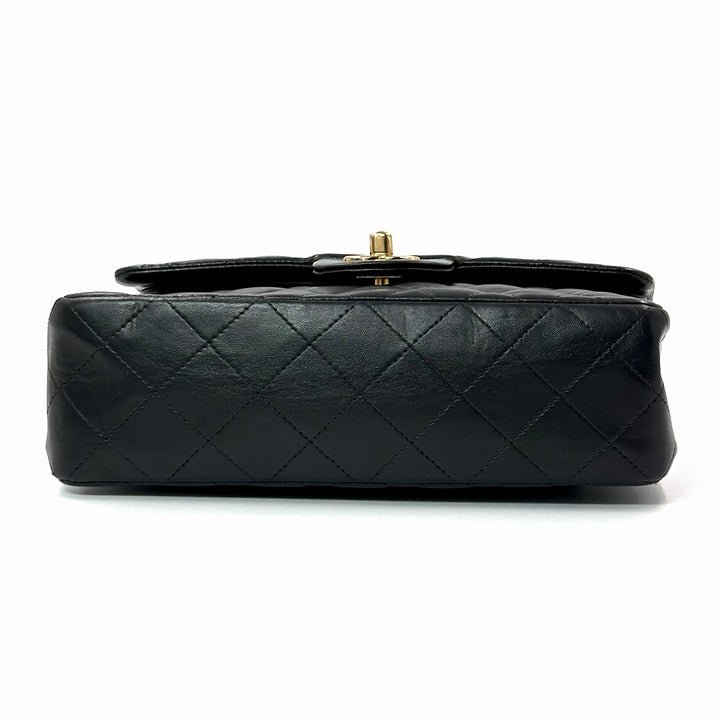 Chanel Black Quilted Leather Small Classic Double Flap Bag