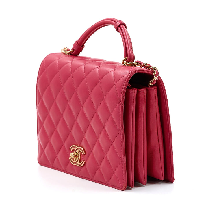 Chanel Pink Lambskin Quilted Small Citizen Chic Flap Bag