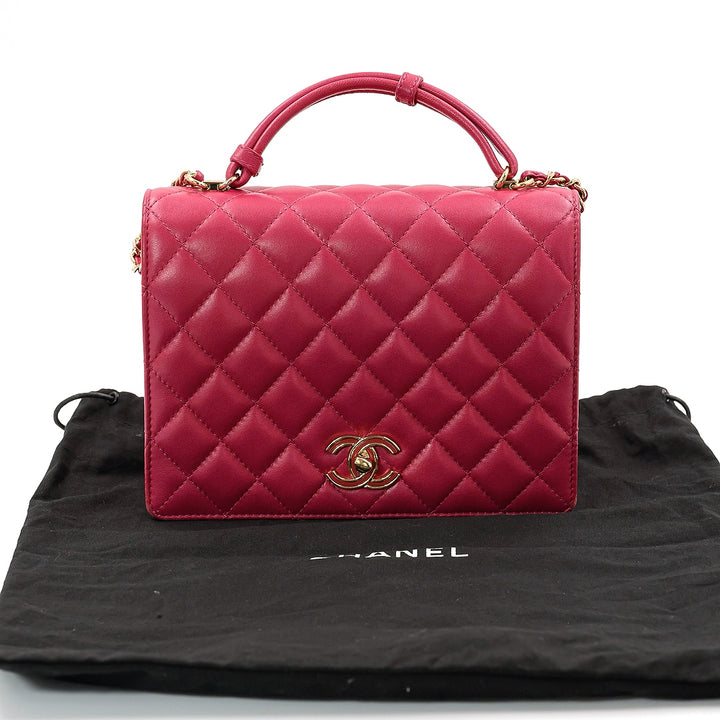 Chanel Pink Lambskin Quilted Small Citizen Chic Flap Bag