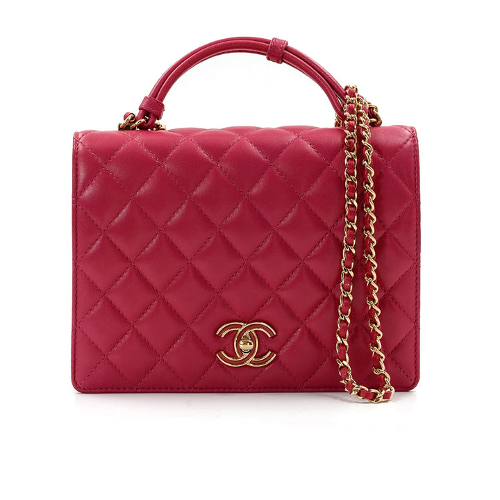 Chanel Pink Lambskin Quilted Small Citizen Chic Flap Bag