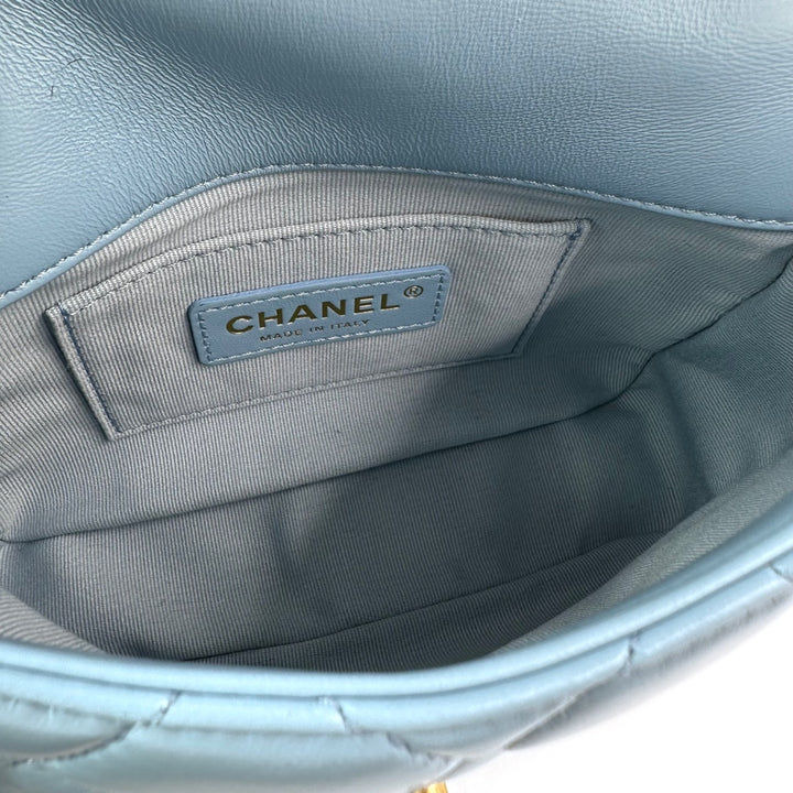 Chanel Blue Leather Candy Chain Flap Bag