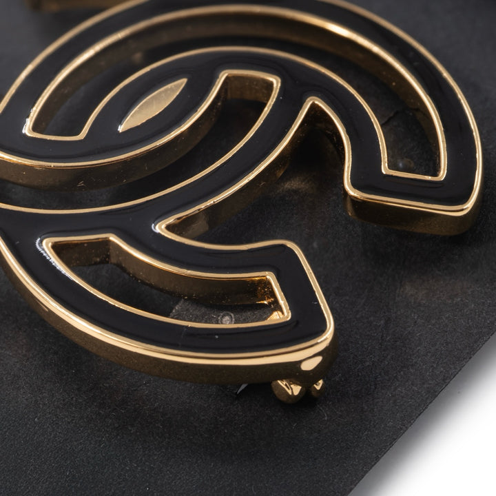 Chanel Black & Gold Brooch