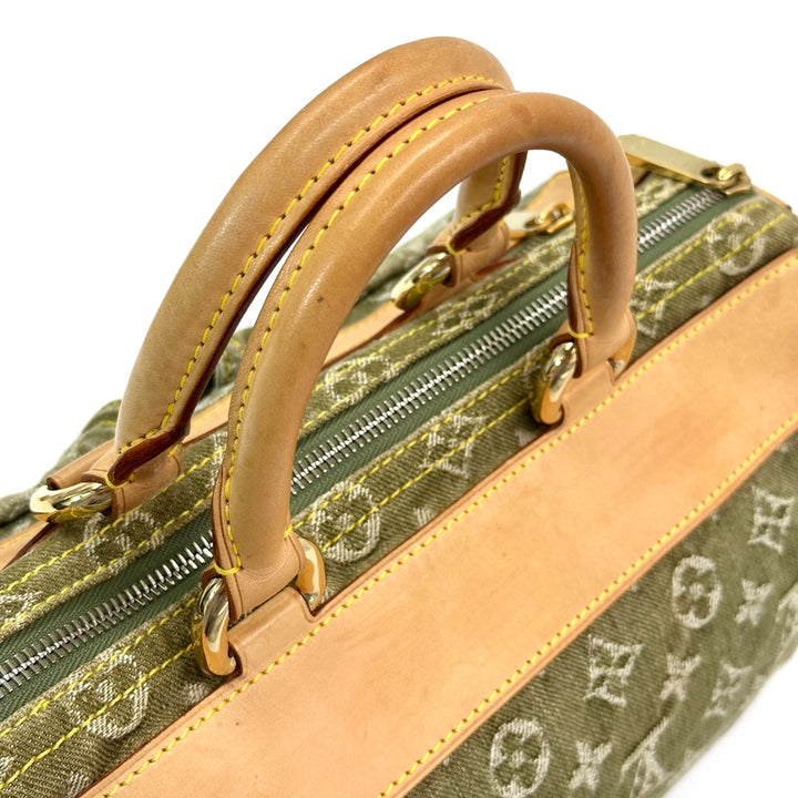 Louis Vuitton Green Monogram Denim Neo Speedy Handbag