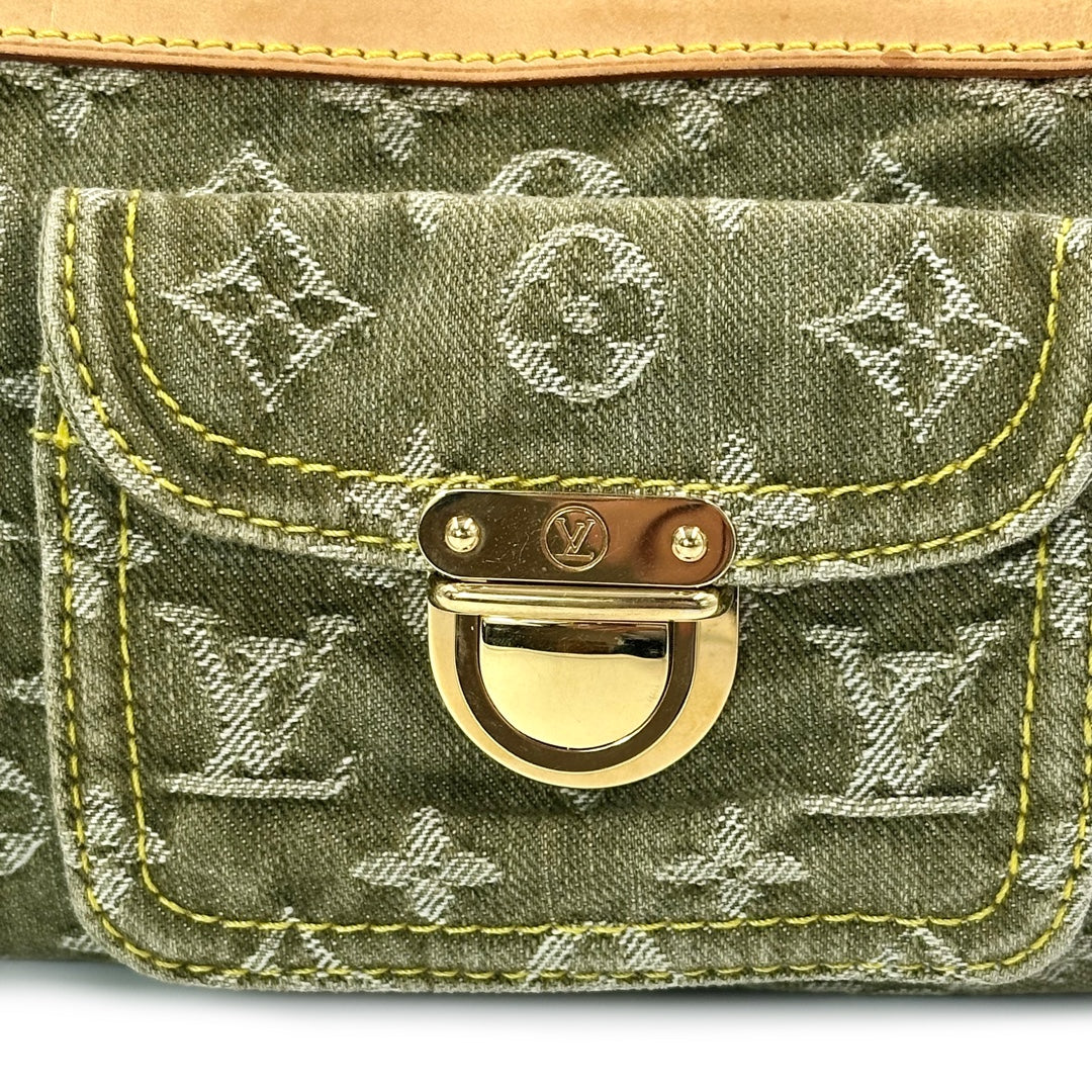 Louis Vuitton Green Monogram Denim Neo Speedy Handbag