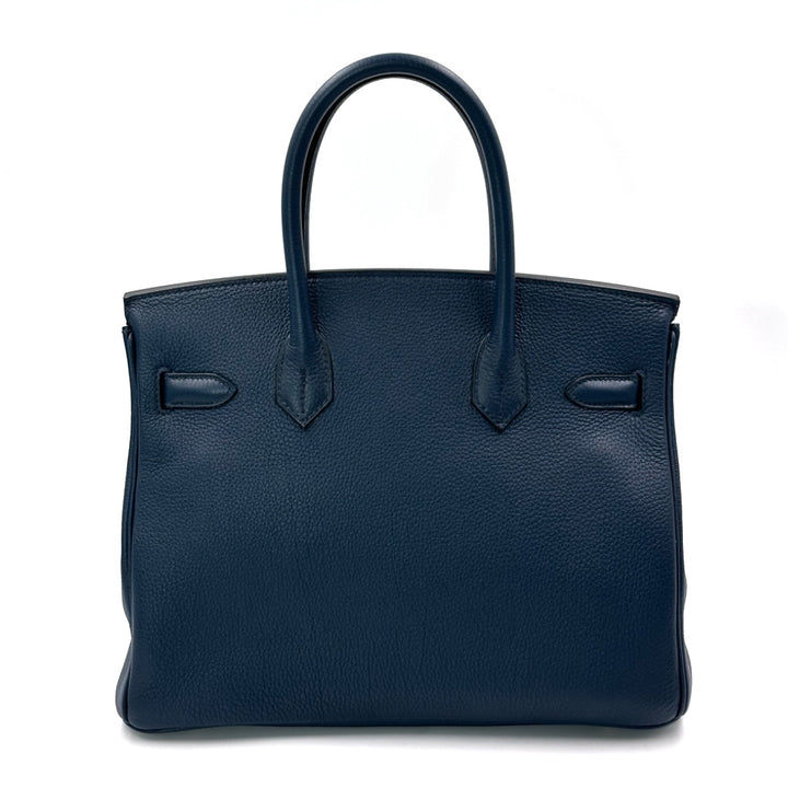 Hermès Birkin 30 bleu de prusse Togo Leather Gold Hardware Bag