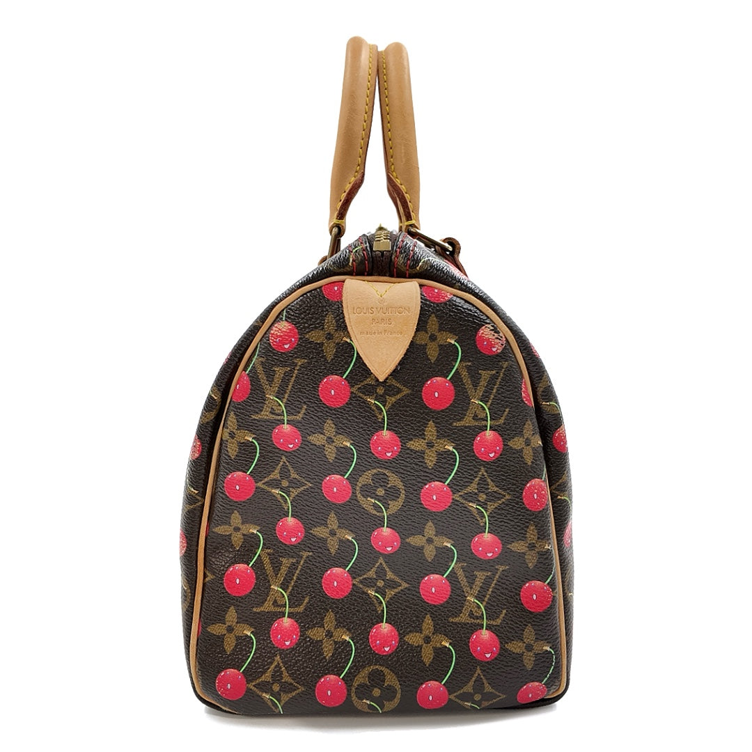 Louis Vuitton Cherry Speedy 25 Handbag