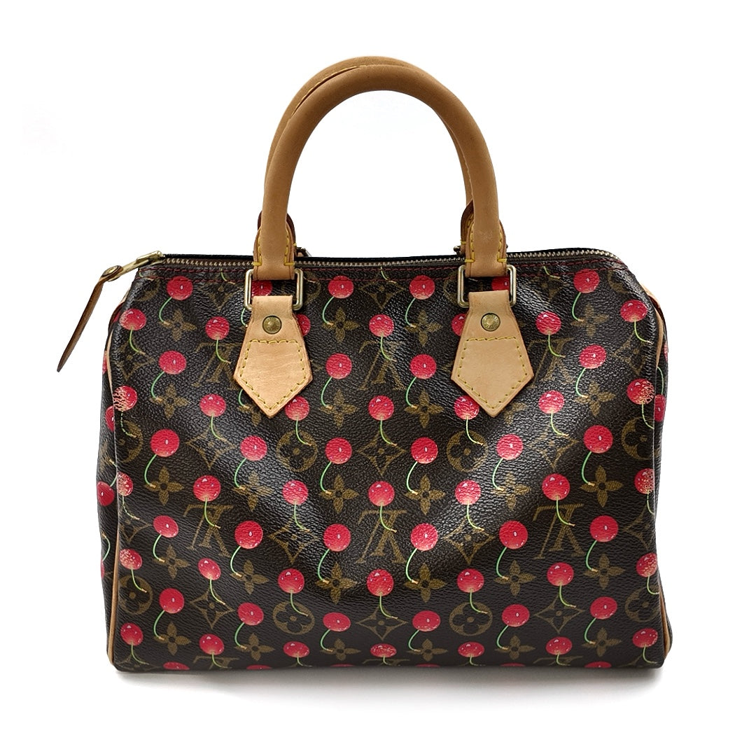 Louis Vuitton Cherry Speedy 25 Handbag