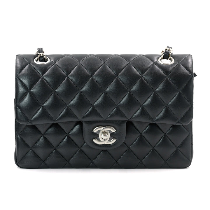 Chanel Black Quilted Leather Small Classic Double Flap Bag