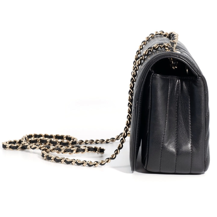 Chanel Chevron Chain Shoulder Bag in Small Size