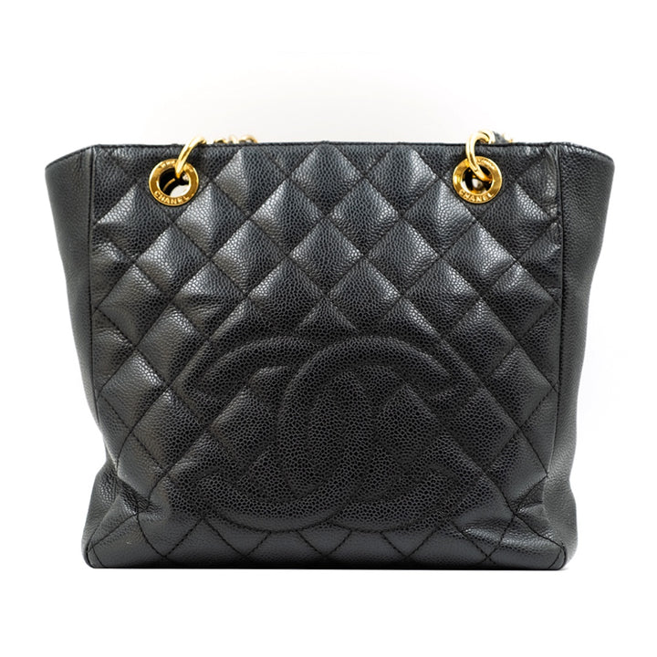 Chanel Shopper Tote PST Black Bag