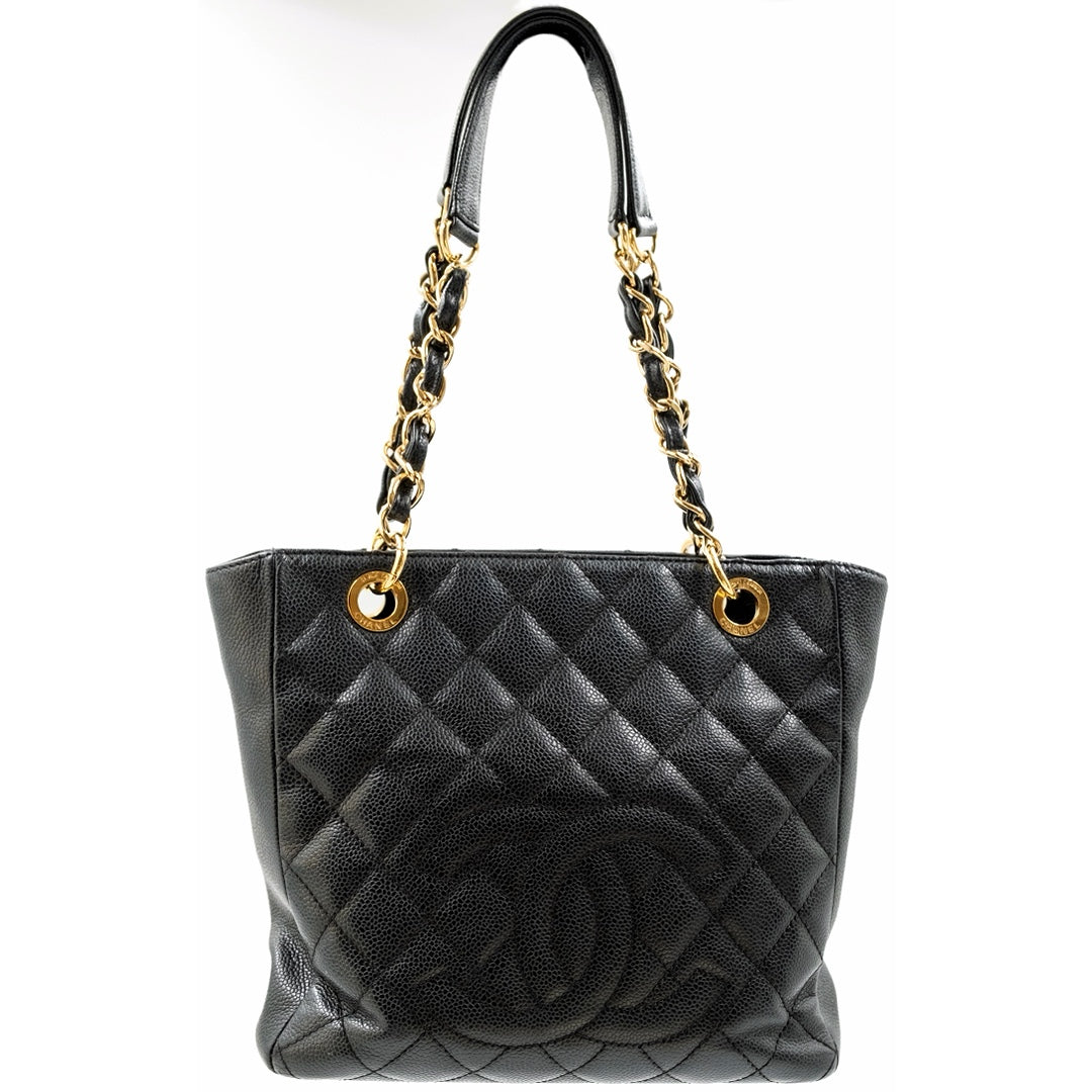 Chanel Shopper Tote PST Black Bag