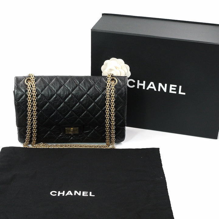 Chanel 2011 2.55 Reissue Black Calfskin Leather shoulder bag