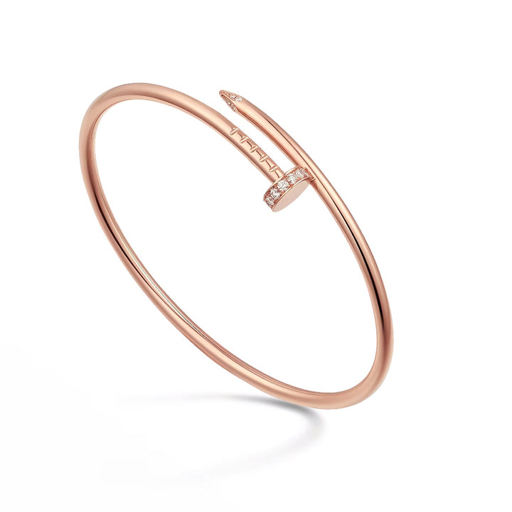 Cartier Juste un Clou bracelet Small Model 18K Rose Gold, Diamonds