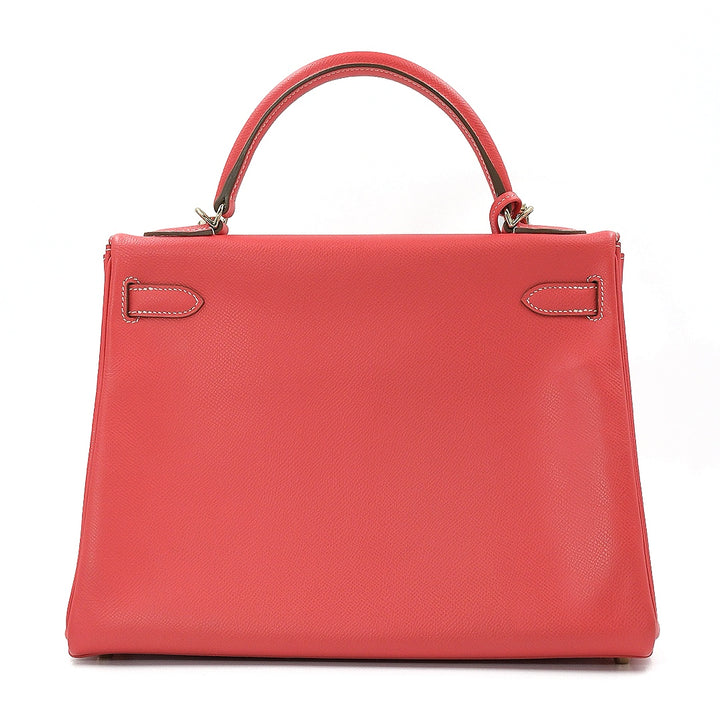 Hermès Rose Jaipur Epsom Leather Kelly 32 Bag