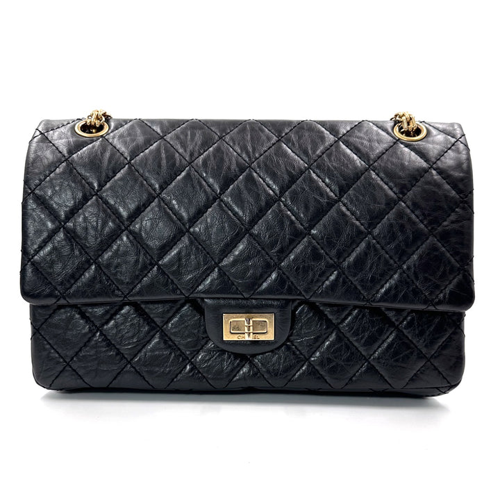 Chanel 2011 2.55 Reissue Black Calfskin Leather shoulder bag