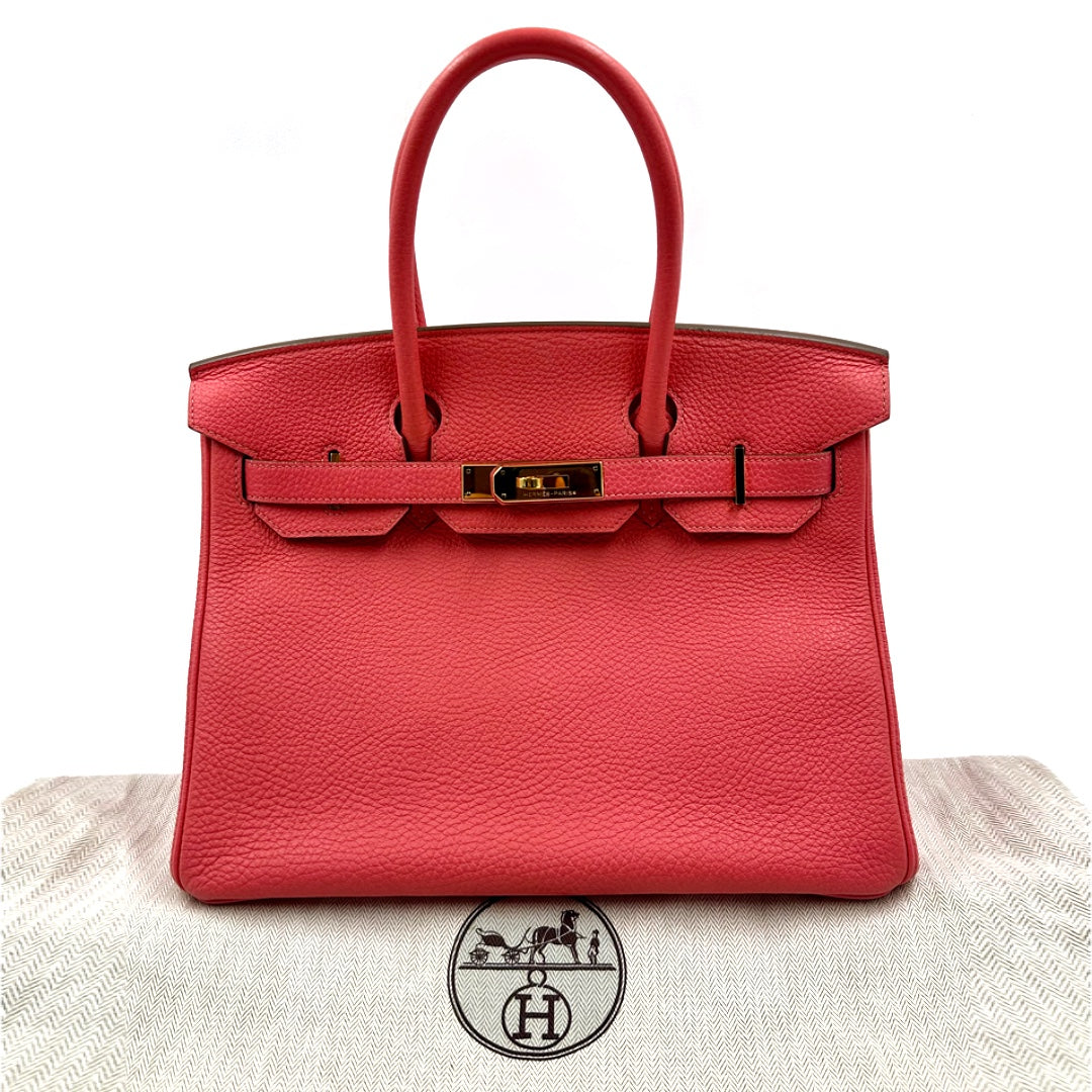 Hermès Birkin 30 Rose Lipstick Togo Handbag