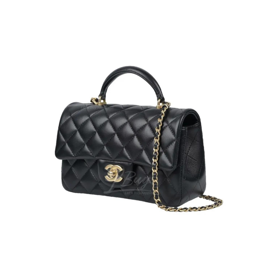Chanel Timeless Classique Top Handle leather handbag - Gemaee  UAE