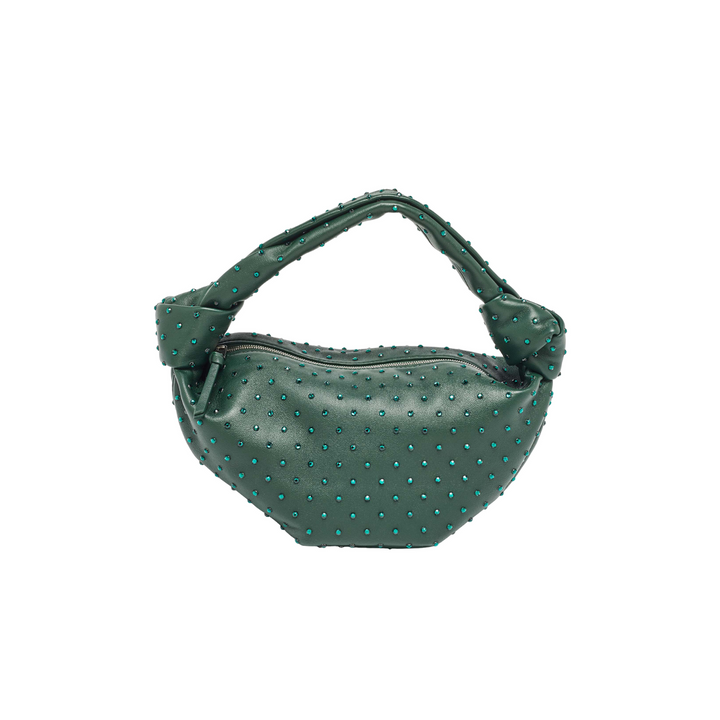 Bottega Veneta Dark Green Leather Double Knot Bag