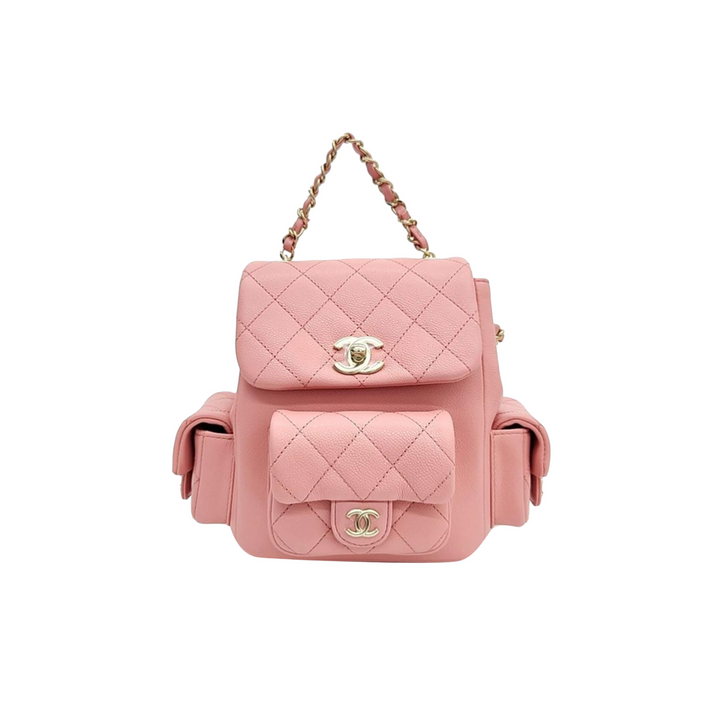 Chanel Caviar Pink Backpack Bag