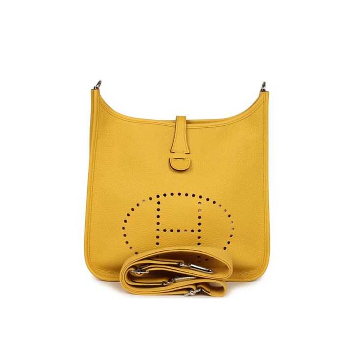 Hermès  Evelyne Yellow 29 Clemence Palladium Hardware