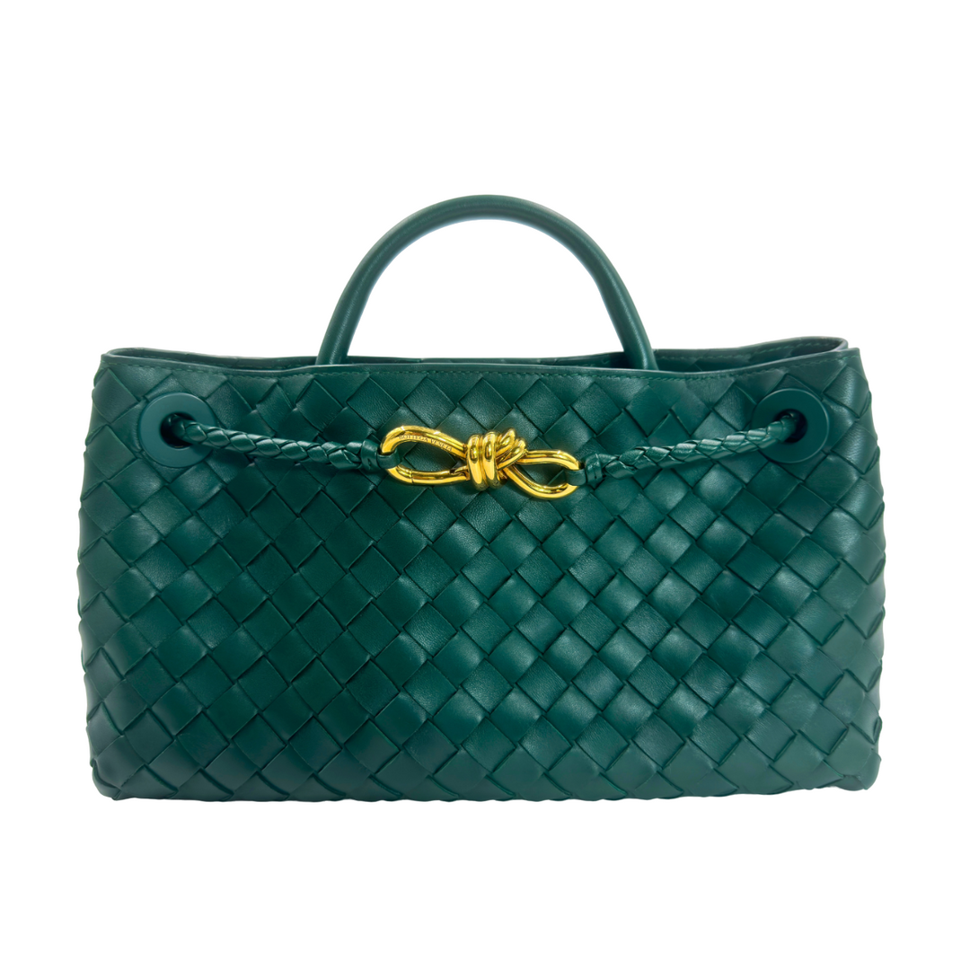 Bottega Veneta Women Small East/west Andiamo Handbag In Green