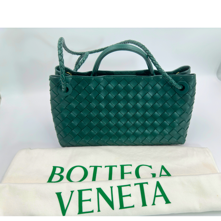 Bottega Veneta Women Small East/west Andiamo Handbag In Green