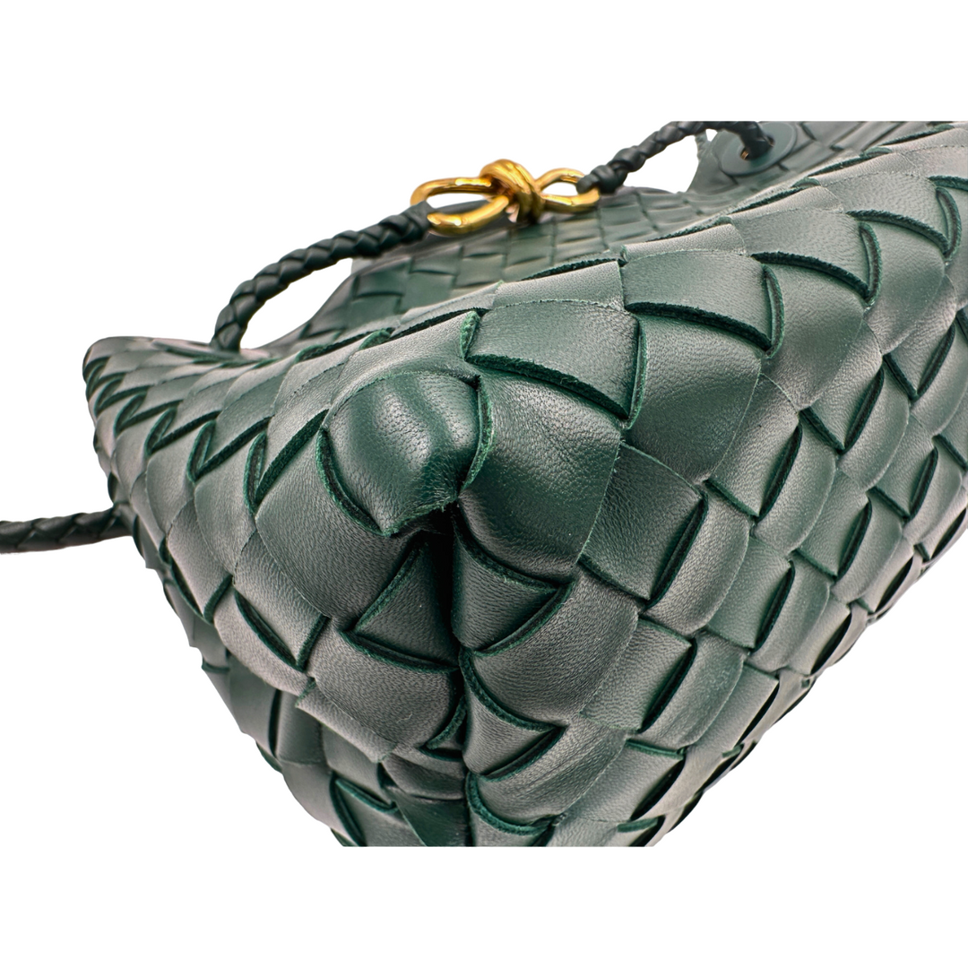 Bottega Veneta Women Small East/west Andiamo Handbag In Green