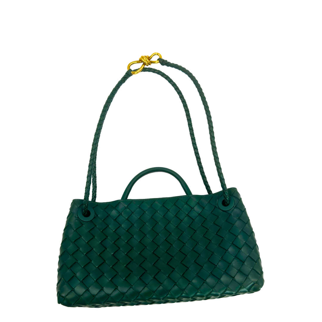 Bottega Veneta Women Small East/west Andiamo Handbag In Green