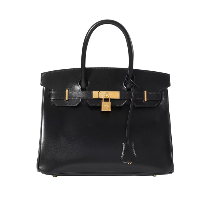 Hermès  Black Box Birkin 30 Gold Hardware Bag