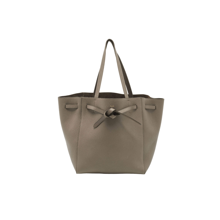 Céline Grey Leather Small Cabas Phantom Tote Bag